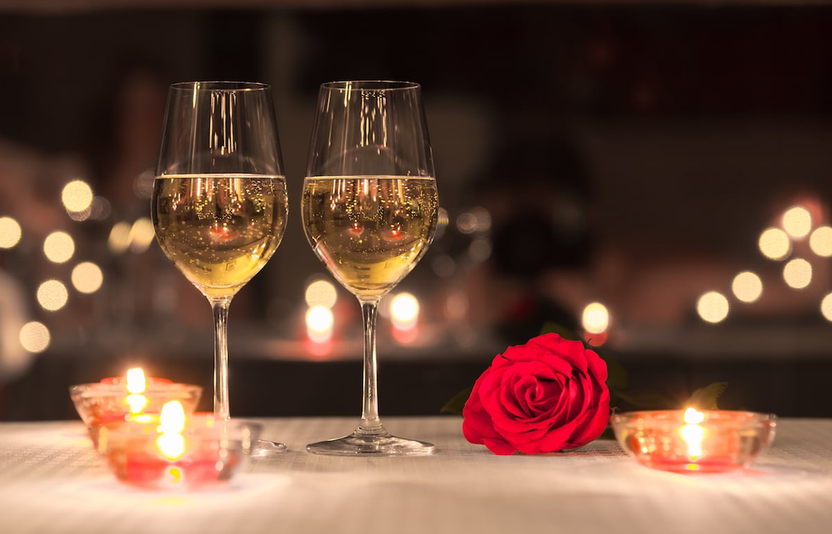 Voucher for a romantic candlelight dinner for two